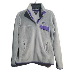 Patagonia Gray Re-Tool Snap-T Pullover Size M